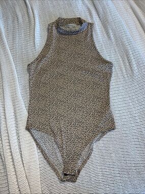 gaze Tan Leopard Print Sleeveless One-Piece